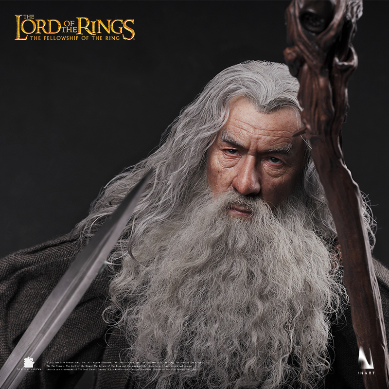 Miniature Gandalf The Grey figure capturing his iconic look