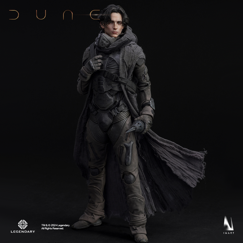 Miniature Paul Atreides figure capturing his heroic stance