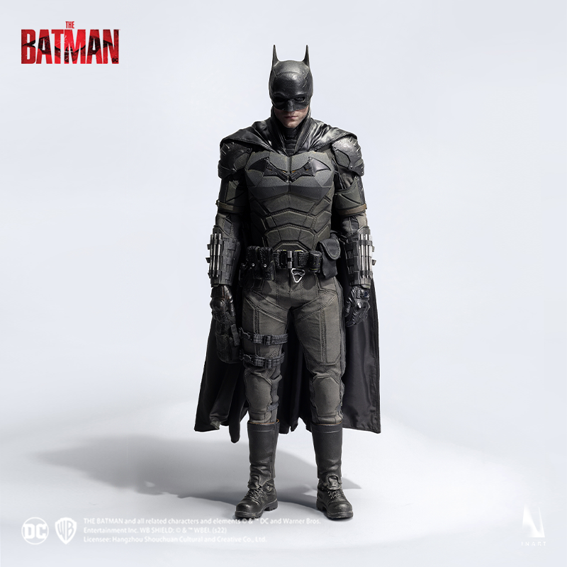 Miniature figure of The Batman capturing his iconic heroic stance