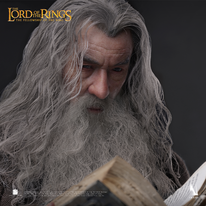 Gandalf The Grey figurine with realistic facial features