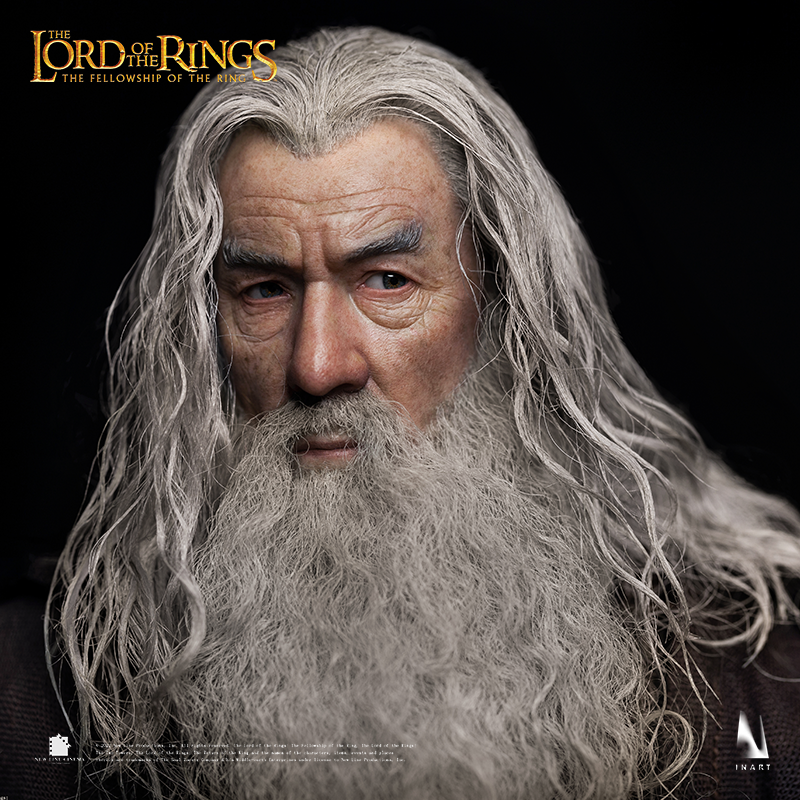 Collectible Gandalf The Grey with finely detailed clothing and accessories