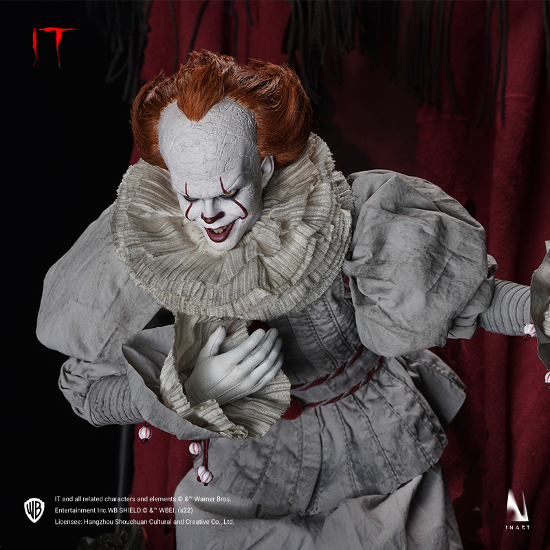 Collectible Pennywise with finely detailed clothing and accessories