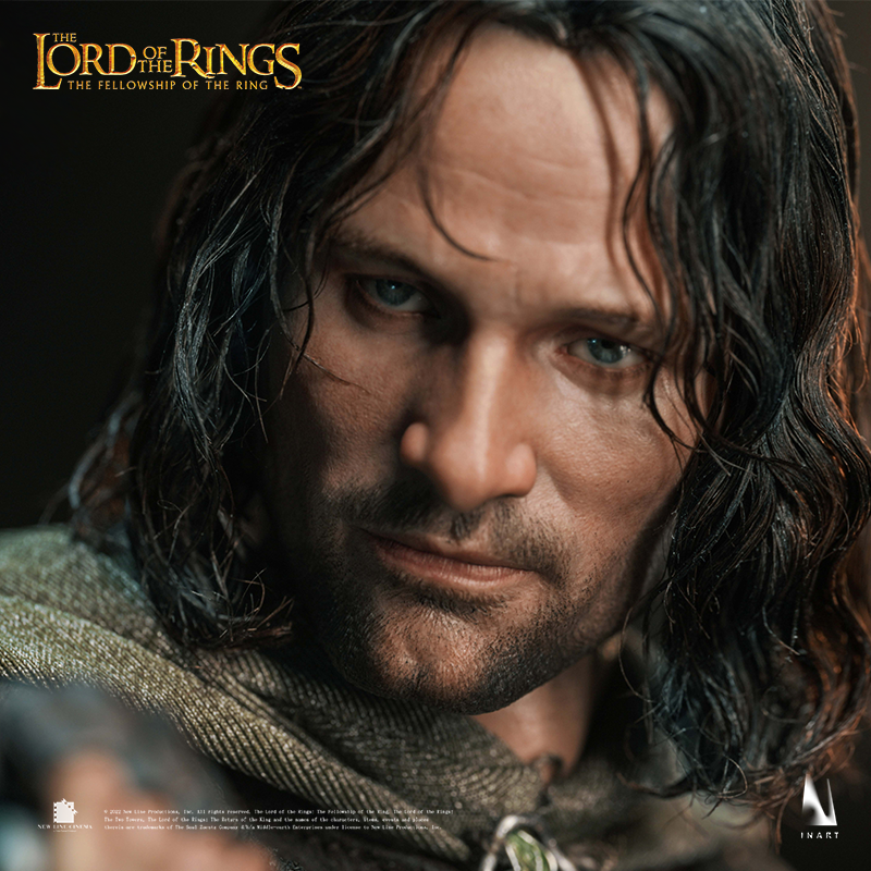 Collectible Aragorn with finely crafted armor and weapons.