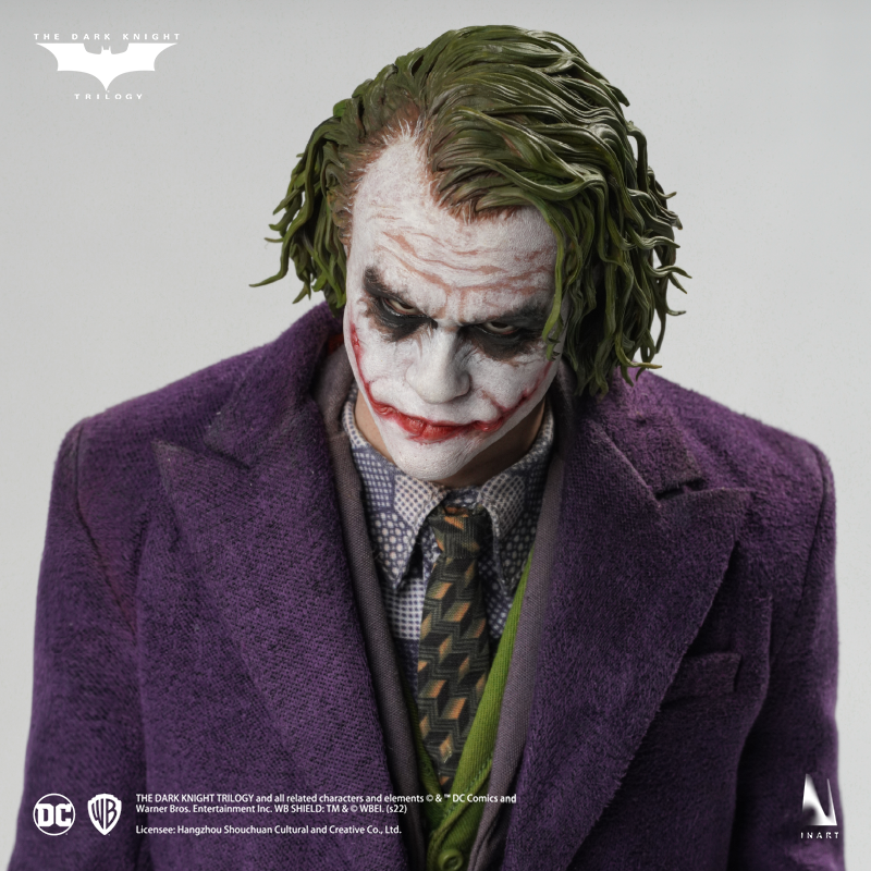 Collectible figure of The Joker with finely detailed accessories