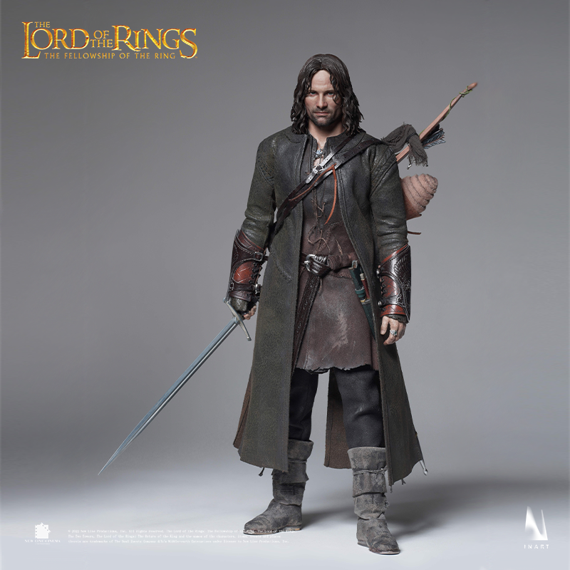 Collectible figure of Aragorn with meticulously sculpted features