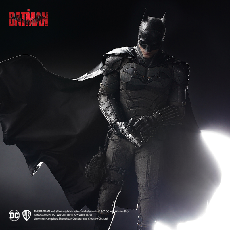 The Batman figure featuring authentic superhero design