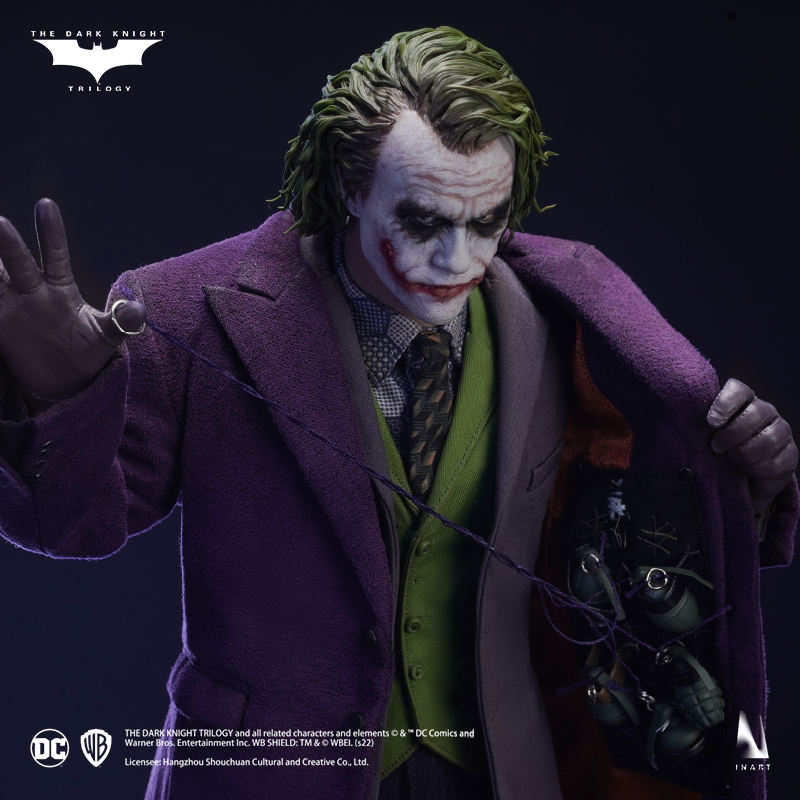 The Joker figure featuring authentic villainous design