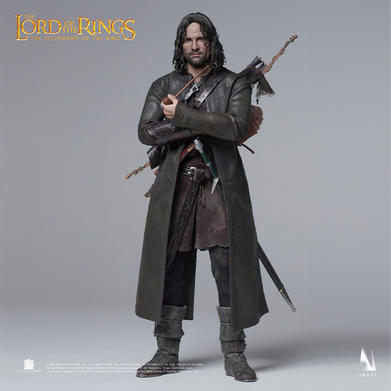 Detailed portrayal of Aragorn, the ranger and rightful king