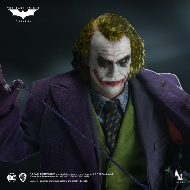 Detailed collectible of The Joker from The Dark Knight, capturing every sinister detail