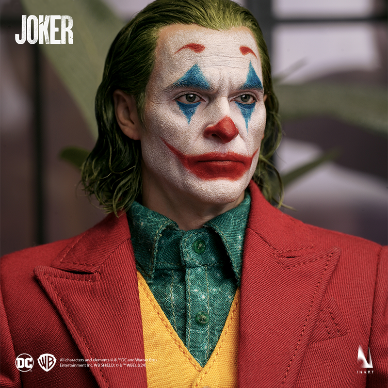 Joker figure in a dynamic and expressive stance