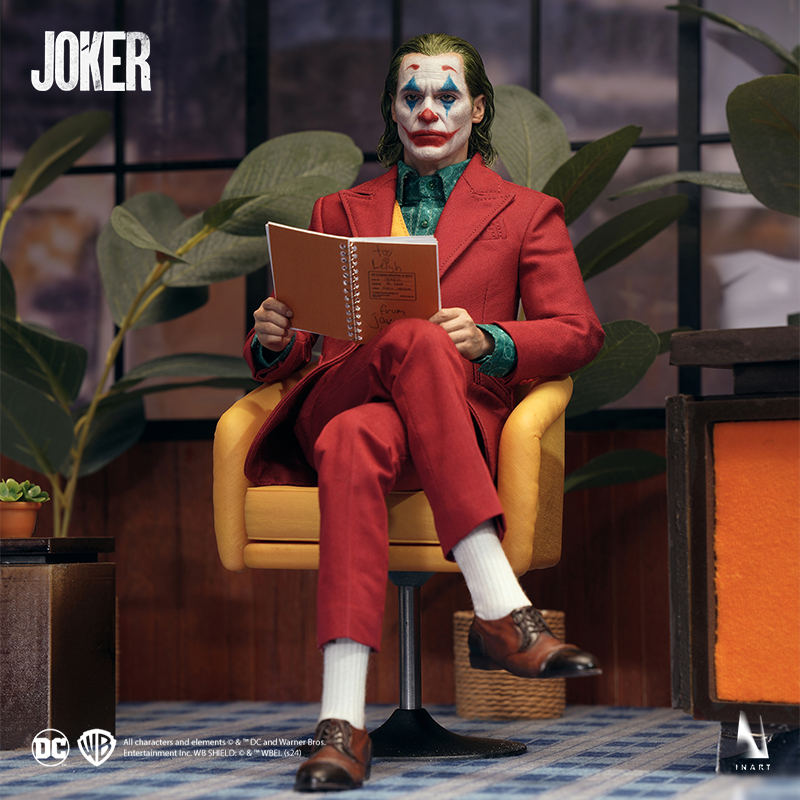 Collectible Joker figure with hand-painted accents