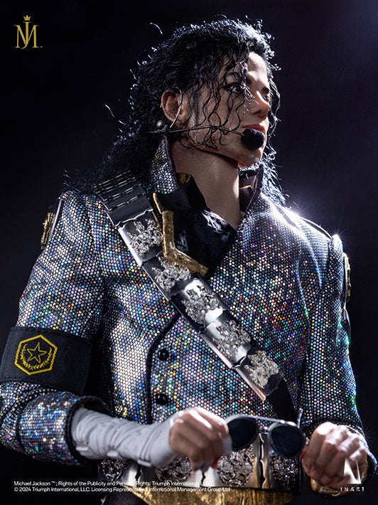 Detailed miniature Michael Jackson figurine