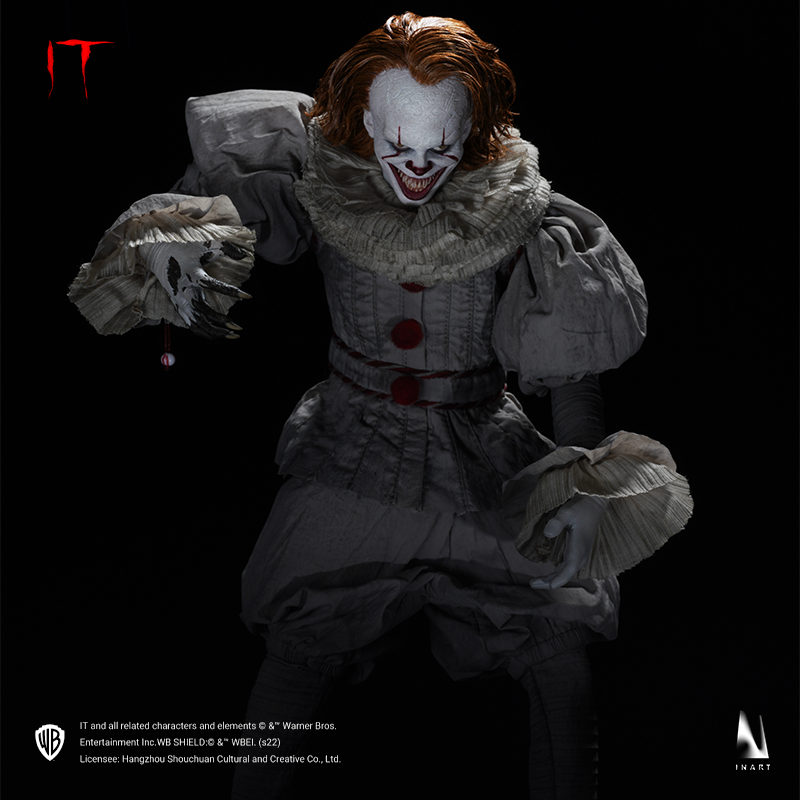 Highly detailed Pennywise figure, perfect for horror enthusiasts