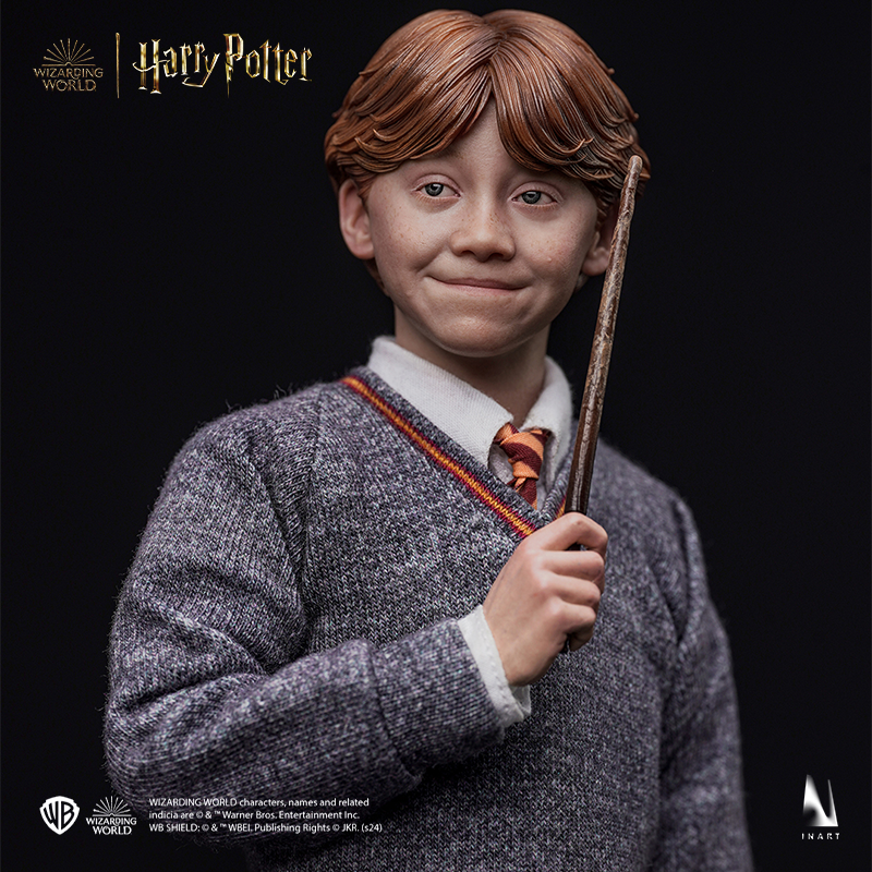 Miniature Ron Weasley figure with a charming and adventurous demeanor