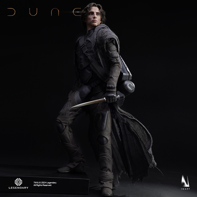 Paul Atreides collectible featuring intricate costume and weaponry