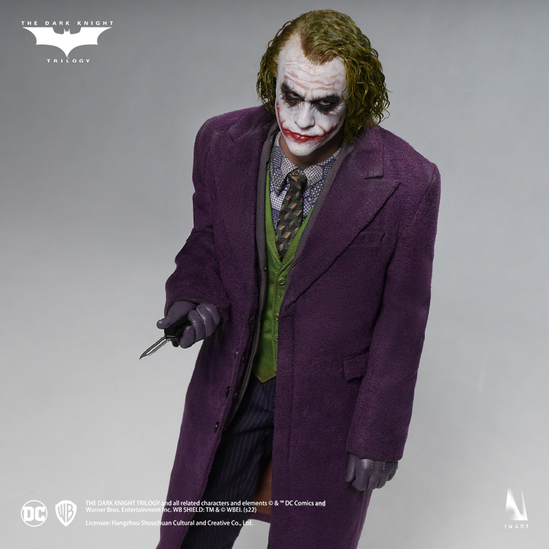 The Joker figure with authentic villainous personality and appearance