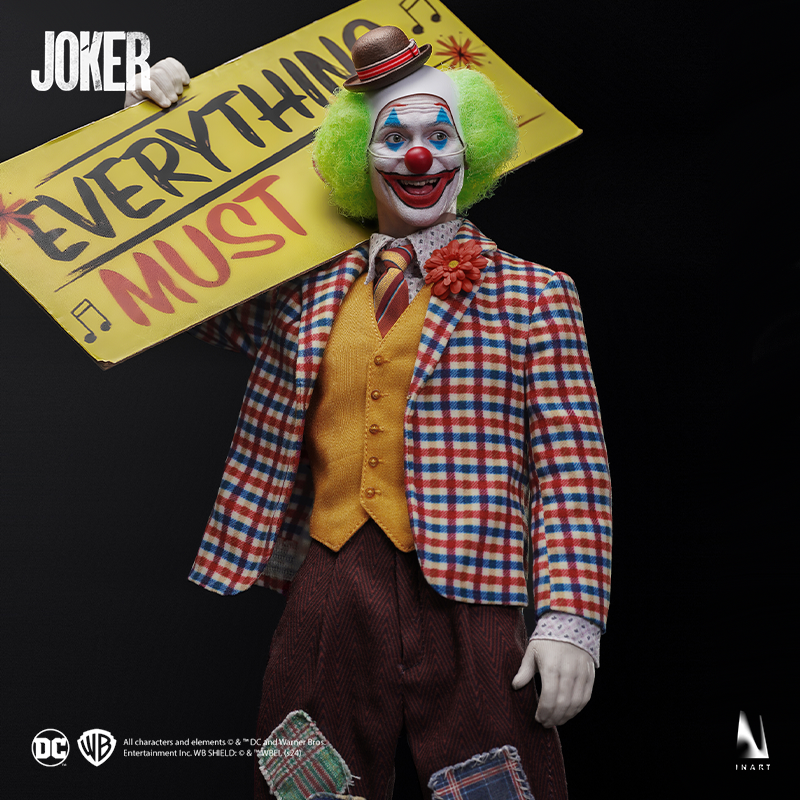 Joker 1-6 scale figure with finely sculpted features