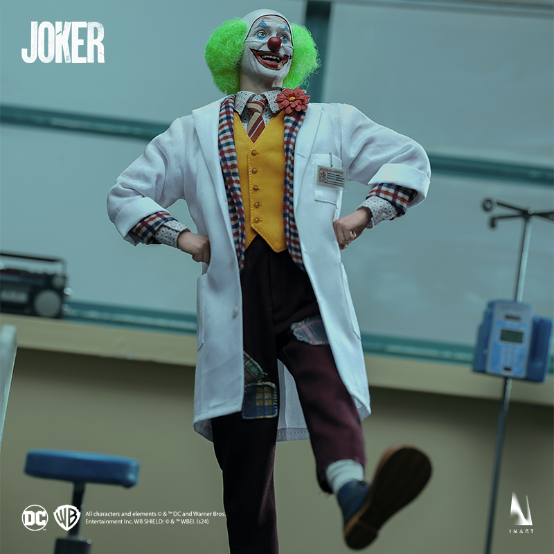 Joker figure with intricate painting