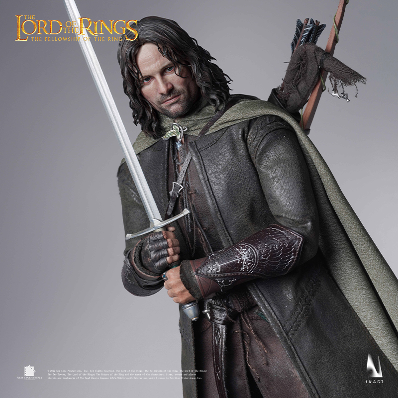 Detailed collectible of Aragorn from INART, capturing every heroic detail