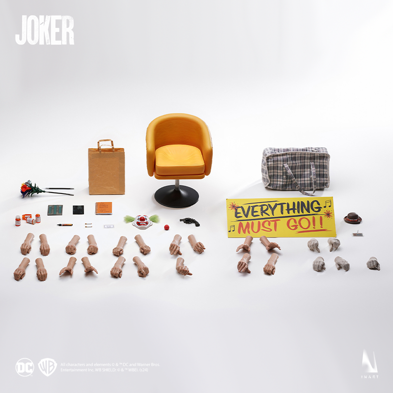 INART's Joker accessory pack featuring iconic elements