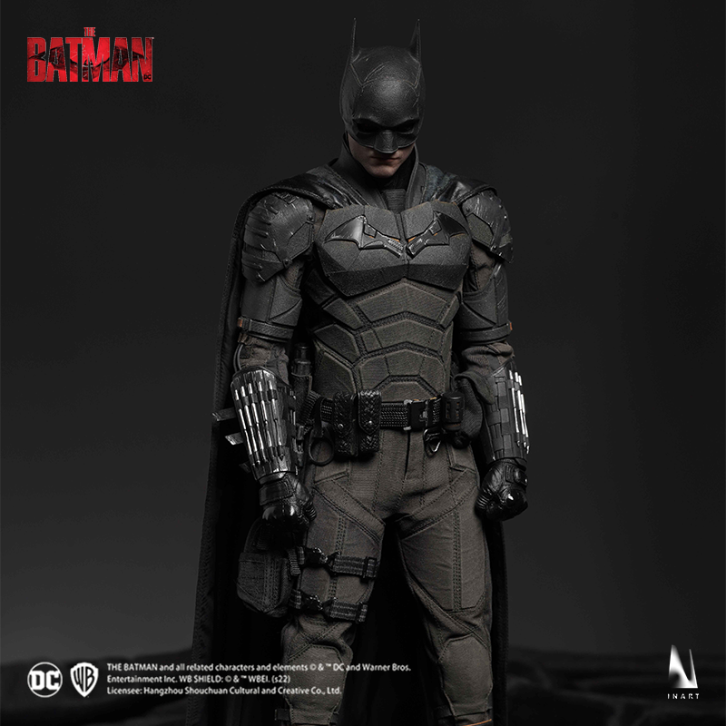 Collectible figure of The Batman with meticulously sculpted features