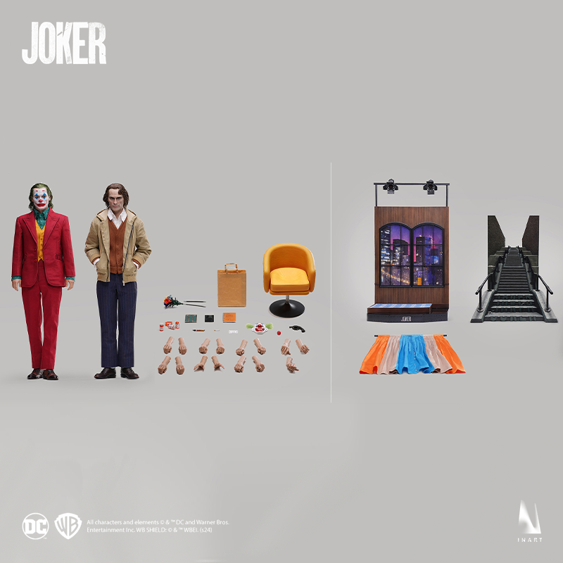 Joker figure add-ons with intricate craftsmanship